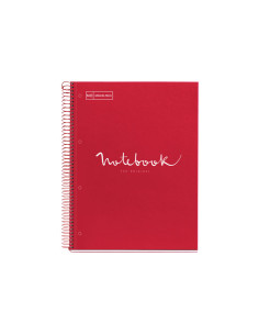 CUADERNO MIQUEL RIUS NOTEBOOK 1 ESPIRAL EMOTIONS 80h A4 5x5 INTENSOS