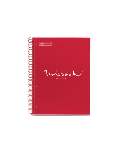 CUADERNO MIQUEL RIUS NOTEBOOK 1 ESPIRAL EMOTIONS 80h A4 5x5 INTENSOS
