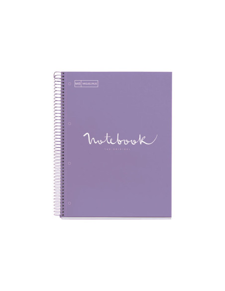 CUADERNO MIQUEL RIUS NOTEBOOK 1 ESPIRAL EMOTIONS 80h A4 5x5 PASTEL
