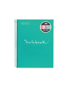 CUADERNO MIQUEL RIUS NOTEBOOK 5 EMOTIONS CARTÓN 120h A4 5x5 PASTEL