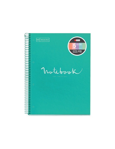 CUADERNO MIQUEL RIUS NOTEBOOK 5 EMOTIONS CARTÓN 120h A4 HORIZONTAL PASTEL