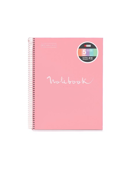 CUADERNO MIQUEL RIUS NOTEBOOK 5 EMOTIONS CARTÓN 120h A4 HORIZONTAL PASTEL