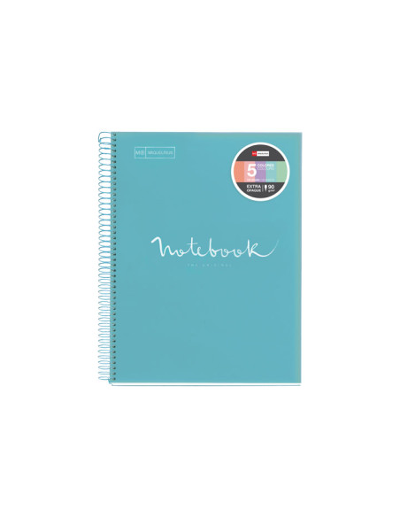 CUADERNO MIQUEL RIUS NOTEBOOK 5 EMOTIONS 120h A4 HORIZONTAL PASTEL