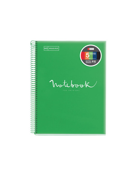 CUADERNO MIQUEL RIUS NOTEBOOK 5 EMOTIONS 120h A4 HORIZONTAL INTENSOS