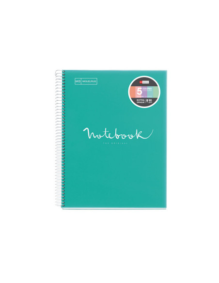 CUADERNO MIQUEL RIUS NOTEBOOK 5 EMOTIONS 120h A4 HORIZONTAL PASTEL