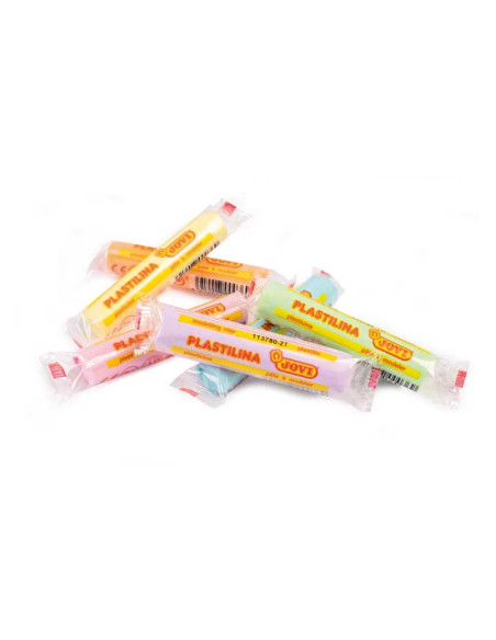 CAJA 6 TUBOS PLASTILINA JOVI PASTEL 15gr
