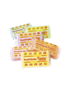 CAJA 6 PASTILLAS PLASTILINA JOVI PASTEL 50gr 2