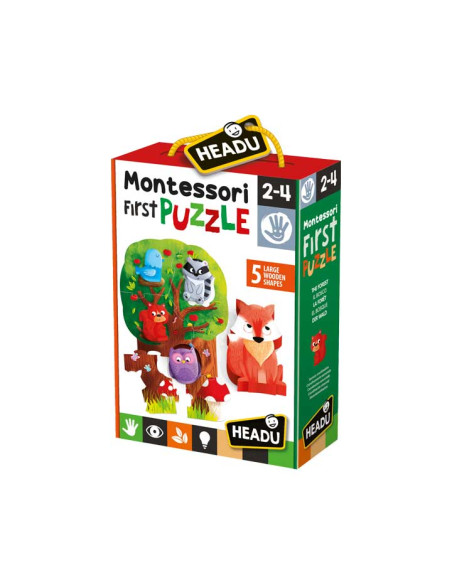 HEADU MI PRIMER PUZZLE DEL BOSQUE MONTESSORI 2-9 AÑOS