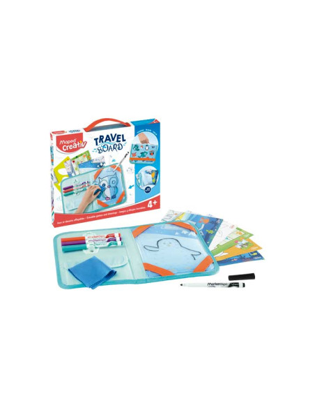 SET DE VIAJE MAPED CREATIV BOARD ACTIVITIES ANIMALES