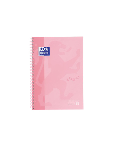CUADERNO OXFORD EUROPEANBOOK 1 TOUCH A4 80h COLORES PASTEL