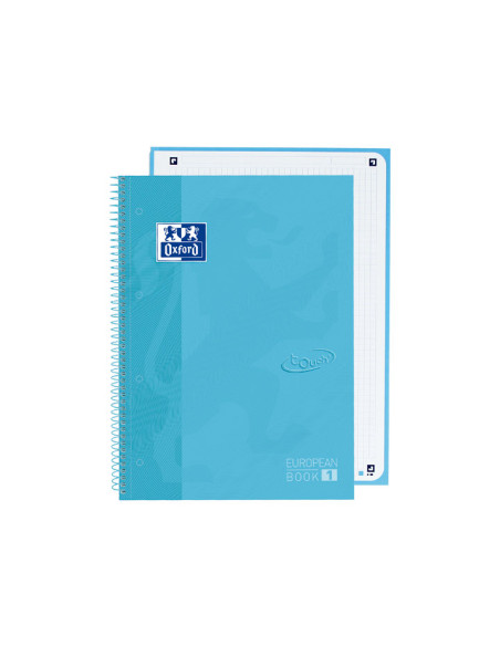 CUADERNO OXFORD EUROPEANBOOK 1 TOUCH A4 80h COLORES PASTEL
