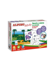 KIT ALPINO ACTIVITY RECORTA Y COLOREA ANIMALES