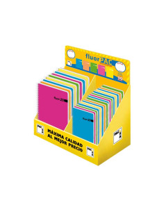 EXPOSITOR 40 CUADERNOS PACSA FLUORPAC SURTIDOS