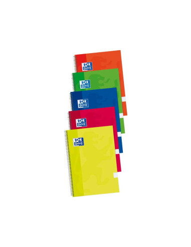OXFORD CUADERNO ESPIRAL WRITE&ERASE 80H FOLIO MILIMETRADO CMARGEN TEXTRADURA PACK 41 CSURTIDOS VIVOS