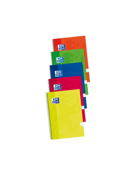 BLOC OXFORD SCHOOL tapa EXTRA F 80h MILIMETRADO 90g PACK 41 col vivos