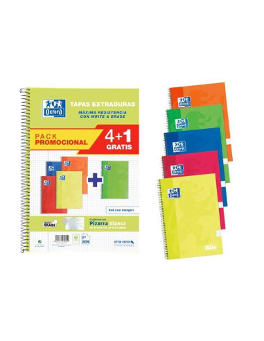 PACK 41 CUADERNOS OXFORD CLASSIC WRITE&ERASE F 80h COLORES VIVOS