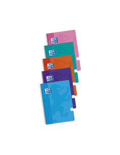 PACK 5 CUADERNOS OXFORD CLASSIC F TAPAS PLÁSTICO COLORES TENDENCIA 2