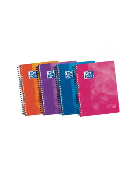 CUADERNO OXFORD EUROPEANBOOK 4 LAGOON A5 120h COLORES VIVOS