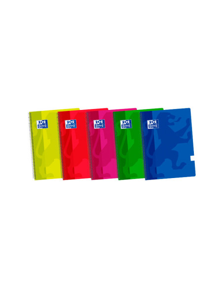 CUADERNO OXFORD SCHOOL CLASSIC F 80h HORIZONTAL COLORES VIVOS