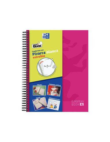 CUADERNO OXFORD EUROPEANBOOK 4 A4 WRITE&ERASE 120h 5x5