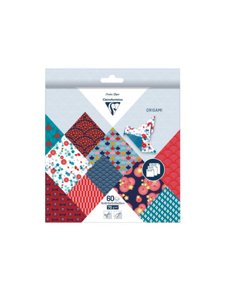 PACK 60h PAPEL ORIGAMI CLAIREFONTAINE HANAYO