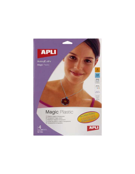 BLÍSTER 4h PLÁSTICO MÁGICO APLI PARA INKJET
