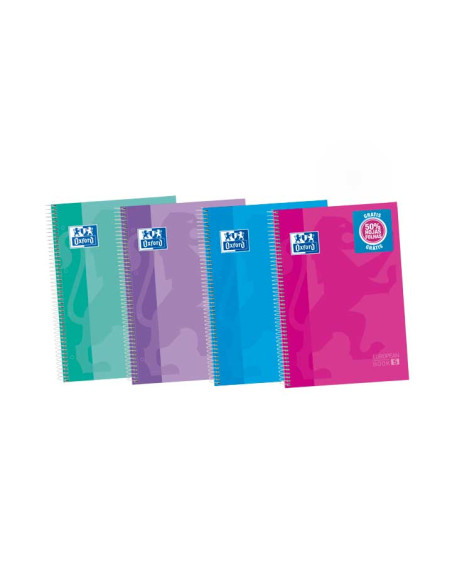 CUADERNO OXFORD CLASSIC EUROPEANBOOK 5 A4 120h TAPA EXTRADURA COLORES PASTEL