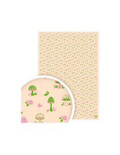 BOLSA 5h GOMA EVA CARCHIARTS DECORADA ROMANTIC MUSHROOMS