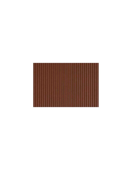 GOMA EVA FIXO KIDS HOJA 40x60 cm CORRUGADA MARRON PAQUETE de 5