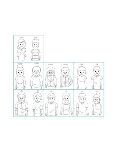 PACK MARIONETAS DE DEDOS NIEFENVER LA FAMILIA 2