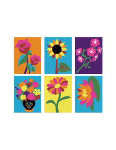 PACK 6h NIEFENVER CUADROS DE ARENA FLORES