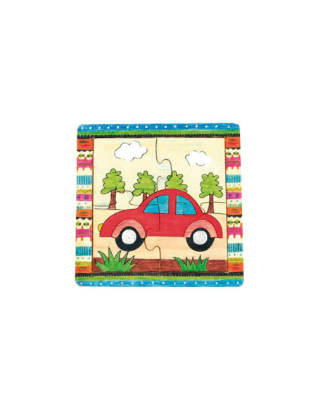 PACK 2 PUZZLES NIEFENVER DE MADERA ANIMALES TRANSPORTES