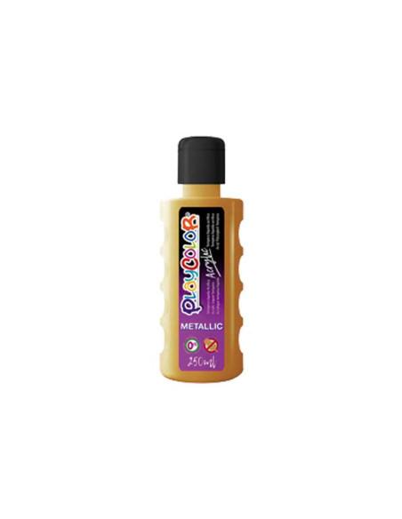 BOTE PINTURA PLAYCOLOR ACRYLIC METALLIC 250ml
