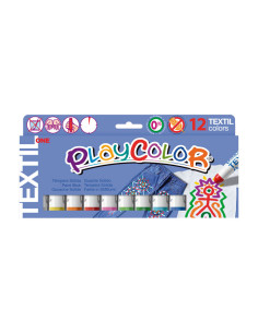 ESTUCHE 12 BARRAS PLAYCOLOR TEXTIL ONE