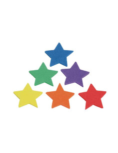 BOLSA 100 FIGURAS GOMA EVA FIXO KIDS ADHESIVAS ESTRELLAS