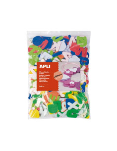 BLÍSTER 500 FIGURAS APLI GOMA EVA ADHESIVAS LETRAS