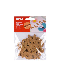 BLÍSTER 52 FIGURAS APLI CORCHO ADHESIVAS LETRAS