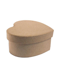 CAJA DE PAPEL MACHÉ INNSPIRO CORAZÓN 15x125x7cm