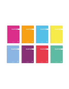BLOC PACSA PLASTIPAC tapa PP 4 80h CUADRIC5x5 90g SURTIDO 10 col