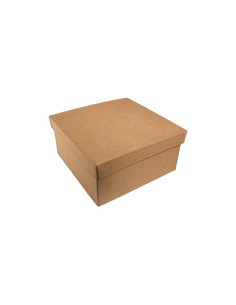 CAJA DE PAPEL MACHÉ INNSPIRO CUADRADO 10x10x5cm