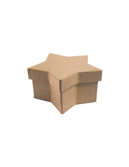CAJA DE PAPEL MACHÉ INNSPIRO ESTRELLA 10x6x5cm