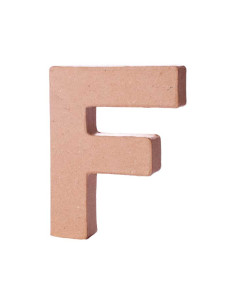 LETRA DE PAPEL MACHÉ INNSPIRO F 10Cm