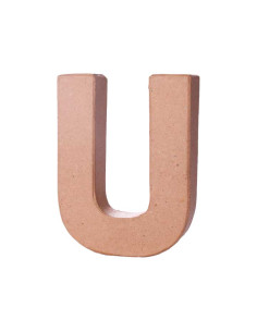 LETRA DE PAPEL MACHÉ INNSPIRO U 10Cm
