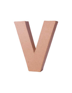 LETRA DE PAPEL MACHÉ INNSPIRO V 10Cm
