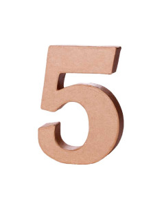 NÚMERO DE PAPEL MACHÉ INNSPIRO 5 10Cm