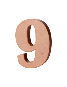 NÚMERO DE PAPEL MACHÉ INNSPIRO 9 10Cm