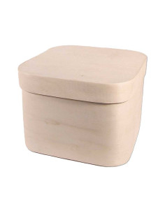CAJA MADERA DE CHAPA INNSPIRO CUADRADA 14x14x10cm