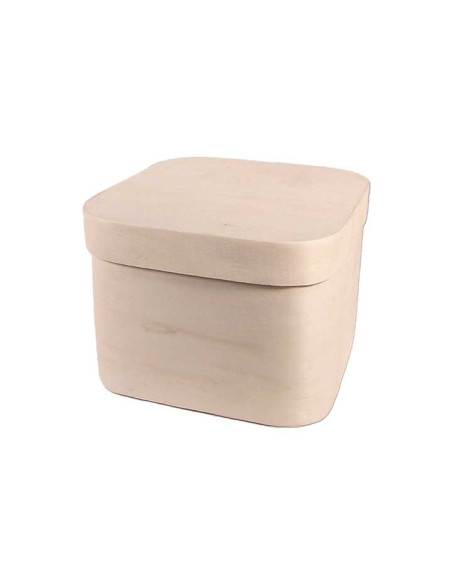 CAJA MADERA DE CHAPA INNSPIRO CUADRADA 10x10x6cm