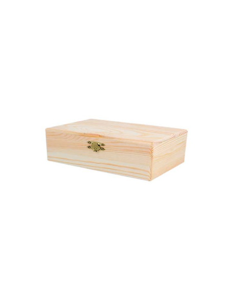 CAJA MADERA DE PINO INNSPIRO RECTANGULAR 15x11x35cm