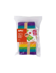 BOLSA 500 PALOS DE POLO APLI KIDS MADERA COLORES